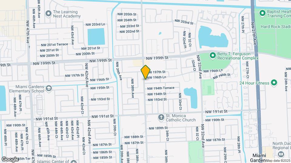 3645 NW 195th Terrace Map and Location Details