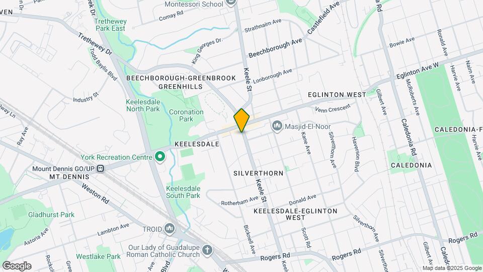 1848 Keele St Map and Location Details