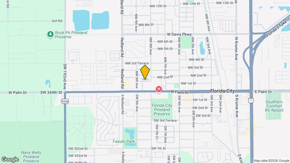 854 SW 1st St Map and Location Details