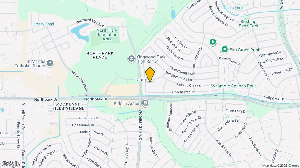 2311 Whispering Wind Ln Map and Location Details