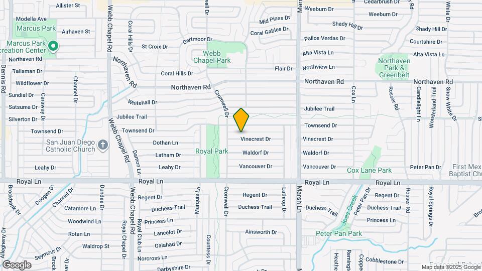 3527 Vinecrest Dr Map and Location Details