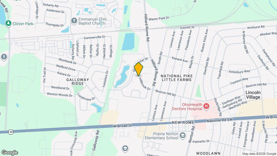 5529 Hillbrook Dr Map and Location Details