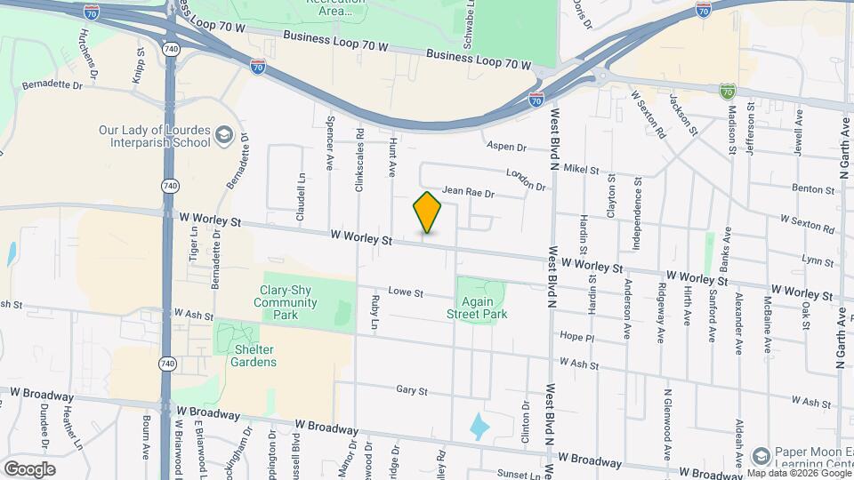 1311 W Worley St Map and Location Details