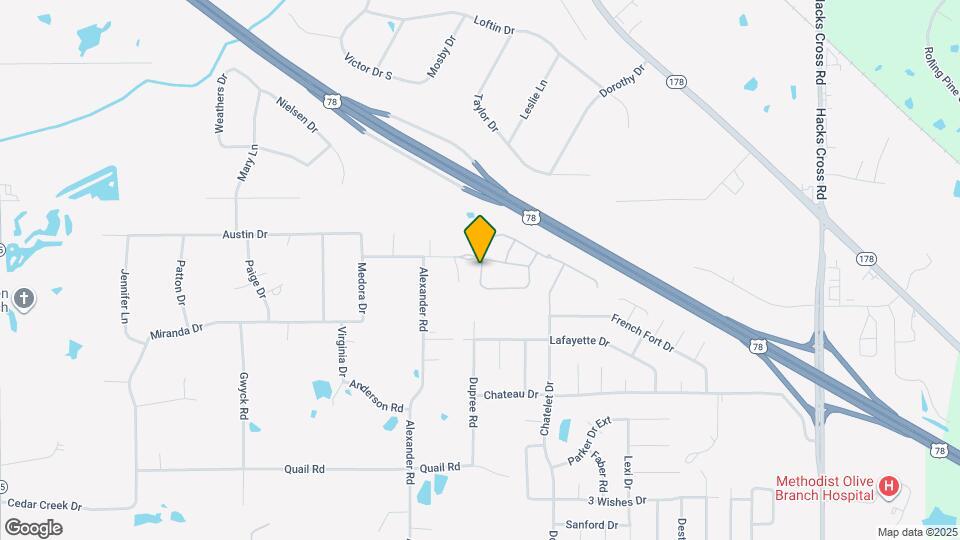 Beautiful NEW BUILD in Olive Branch, MS! Map and Location Details