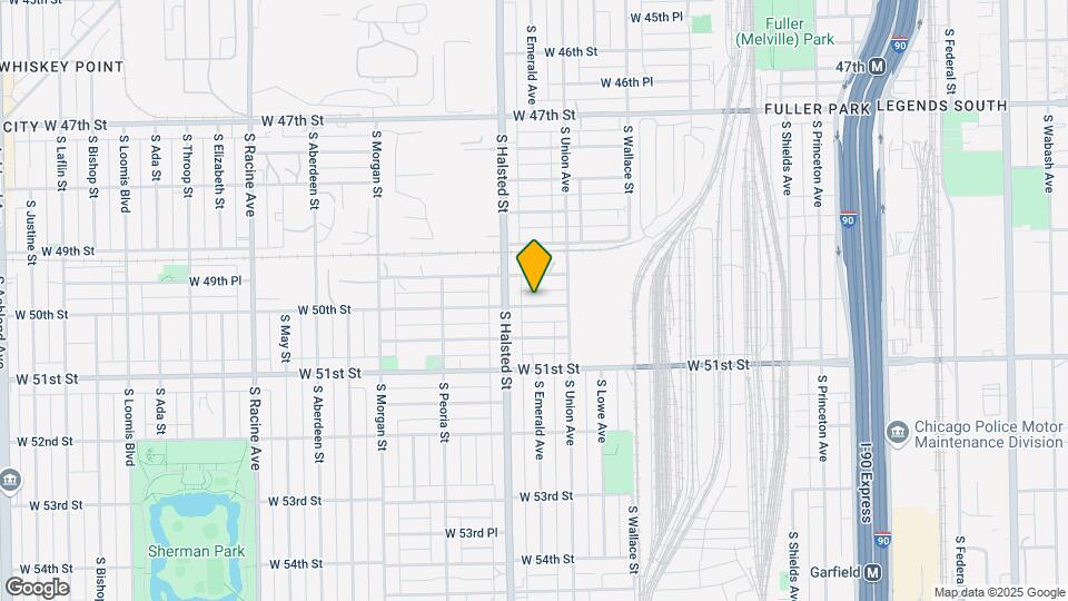 732 W 50th St Map and Location Details