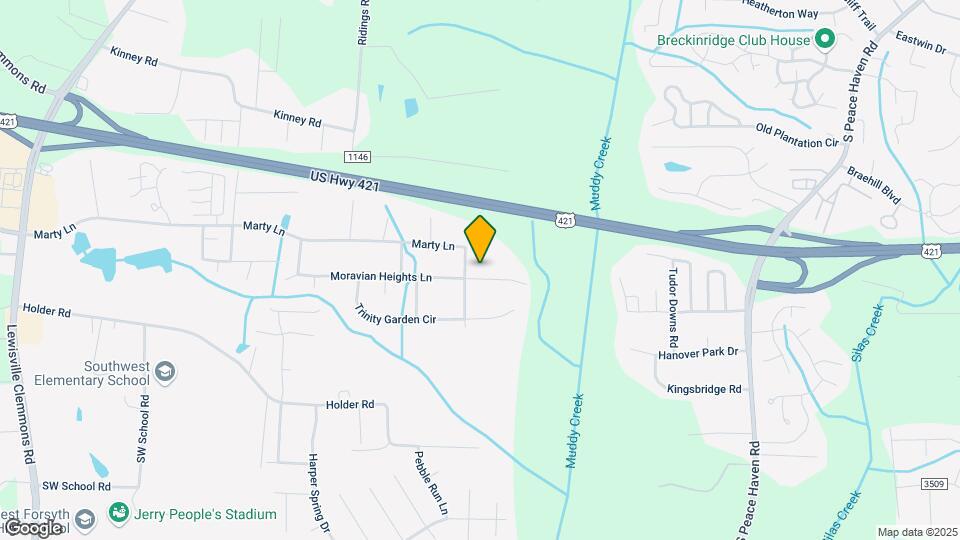 5447 Moravian Heights Ln Map and Location Details
