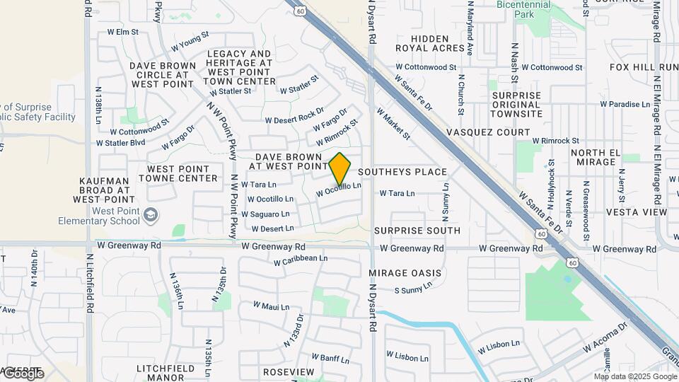 13197 W Ocotillo Ln Map and Location Details