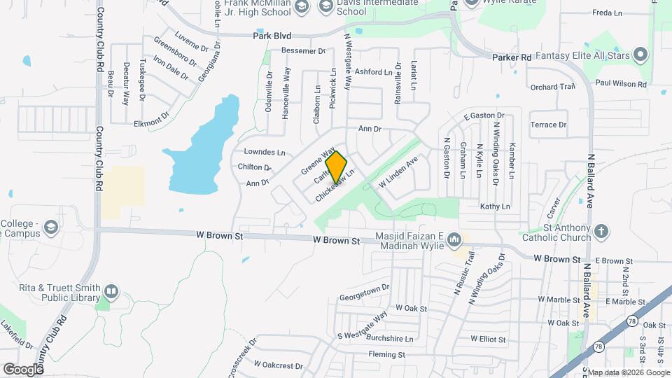 817 Chickesaw Ln Map and Location Details
