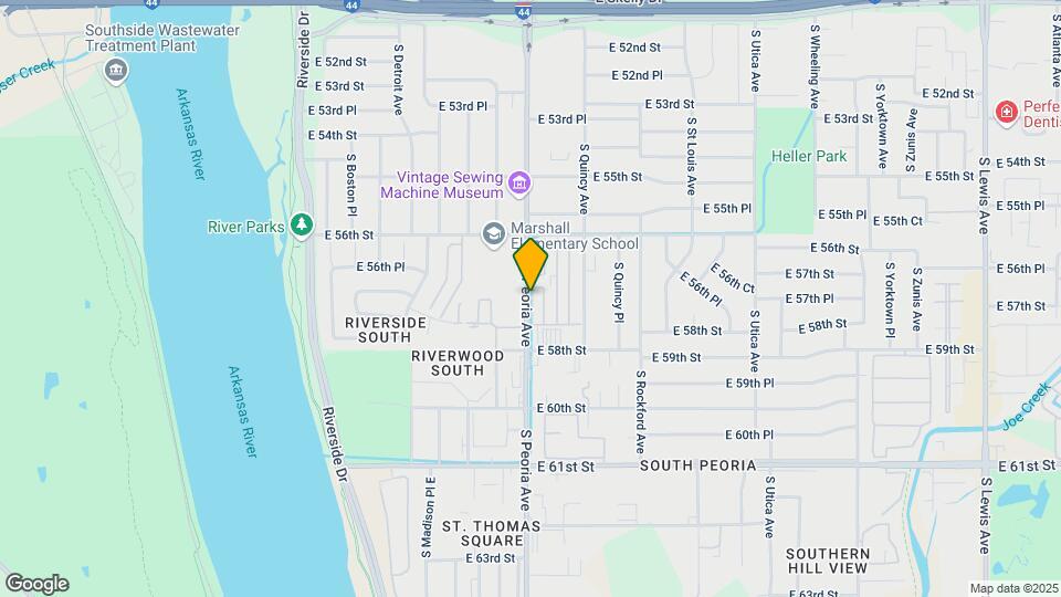 5624 S Peoria Ave Map and Location Details