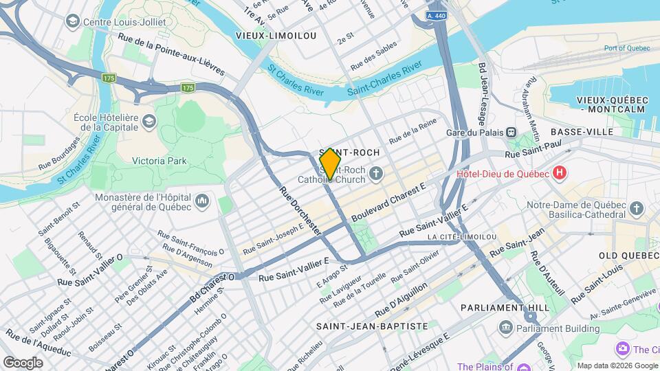 335 De La Couronne Rue Map and Location Details