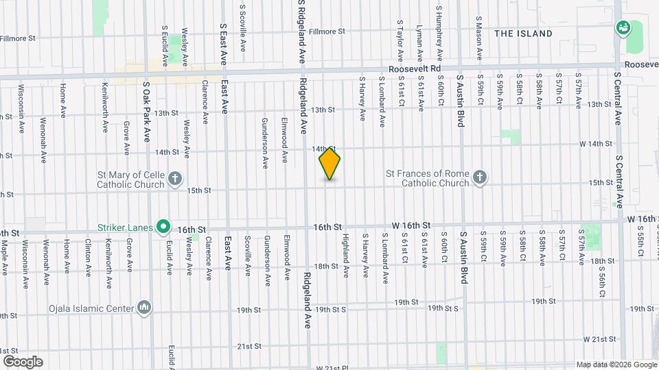 1447 S Cuyler Ave Map and Location Details