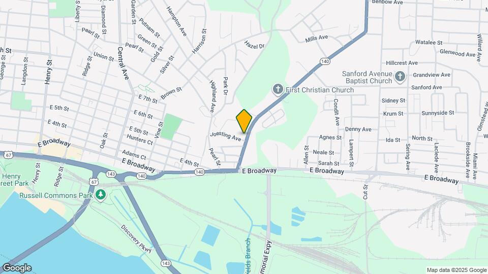 612 Washington Ave Map and Location Details