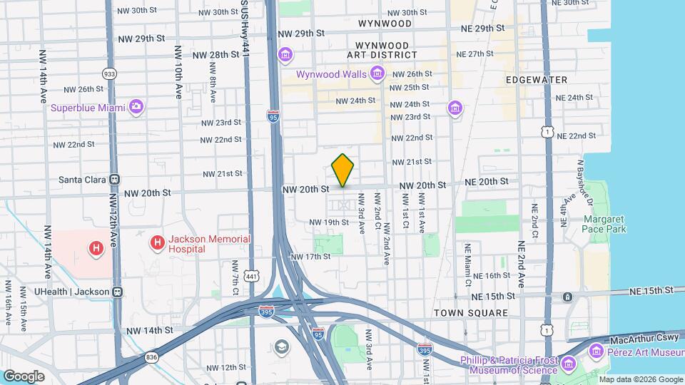 380 NW 20th St Map and Location Details