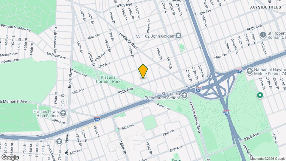 56-43 195th St Map and Location Details