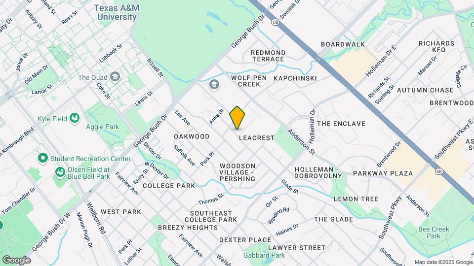 405 Glade St Map and Location Details