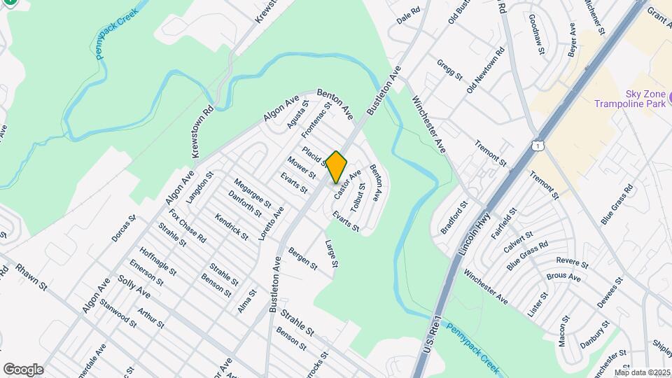 8540 Castor Ave Map and Location Details