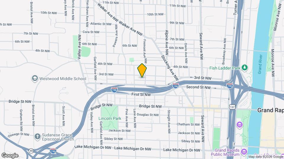 553 Fremont Ave NW Map and Location Details