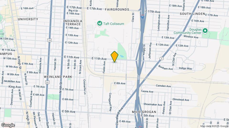 1427 Grogan Ave Map and Location Details