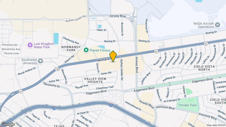 Furnished Studio-El Paso - Airport Map and Location Details