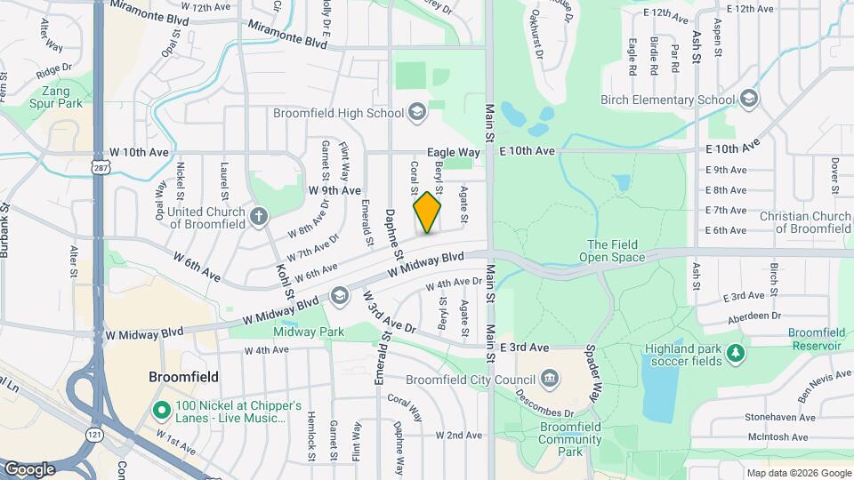340 W 6th Ave, Unit Garden Apartment Map and Location Details
