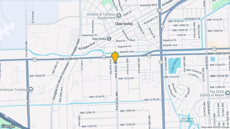 13380 NW 32nd Ave Map and Location Details