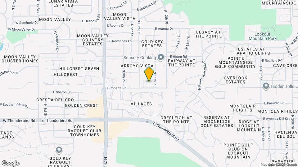 13815 North 11th St Map and Location Details