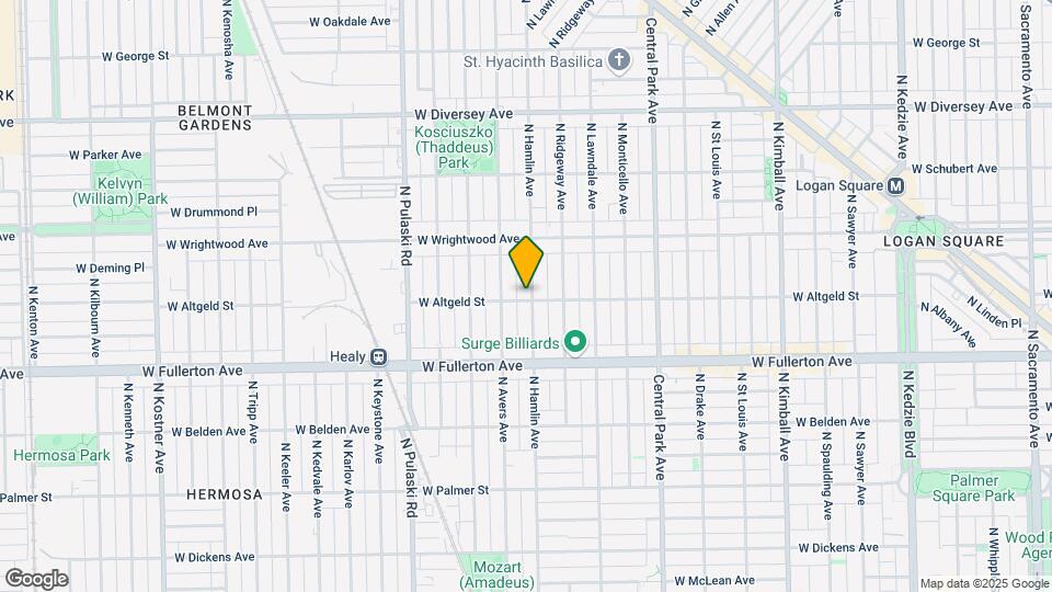 3802 W Altgeld St Map and Location Details