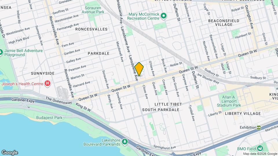 7 Lansdowne Ave, Unit 2F and 3F Map and Location Details