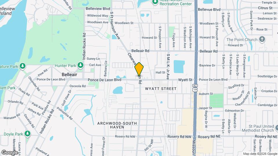 Belleair Place Apartments Map and Location Details