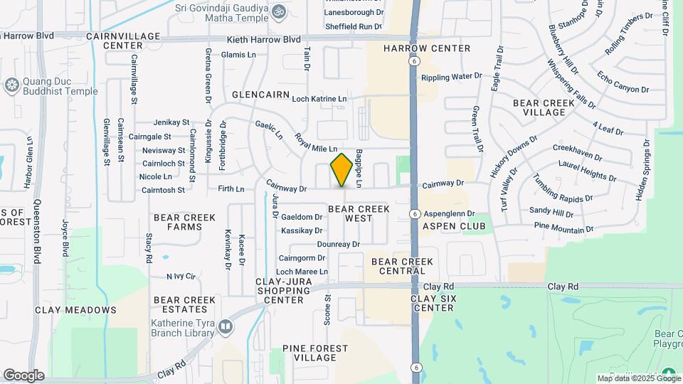 16419 Cairnway Dr Map and Location Details