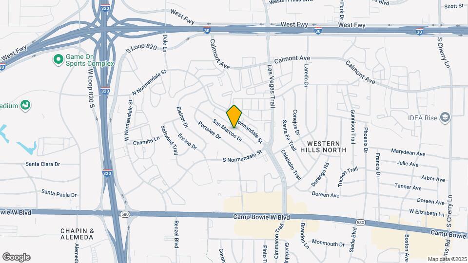 3013 San Marcos Dr Map and Location Details