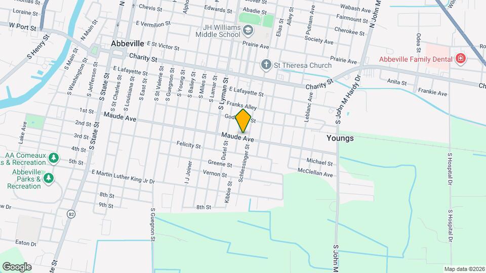 1303 Maude Ave Mapa y Detalles de la Ubicación