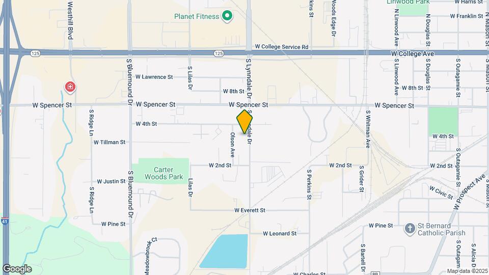 619 S Lynndale Dr Map and Location Details