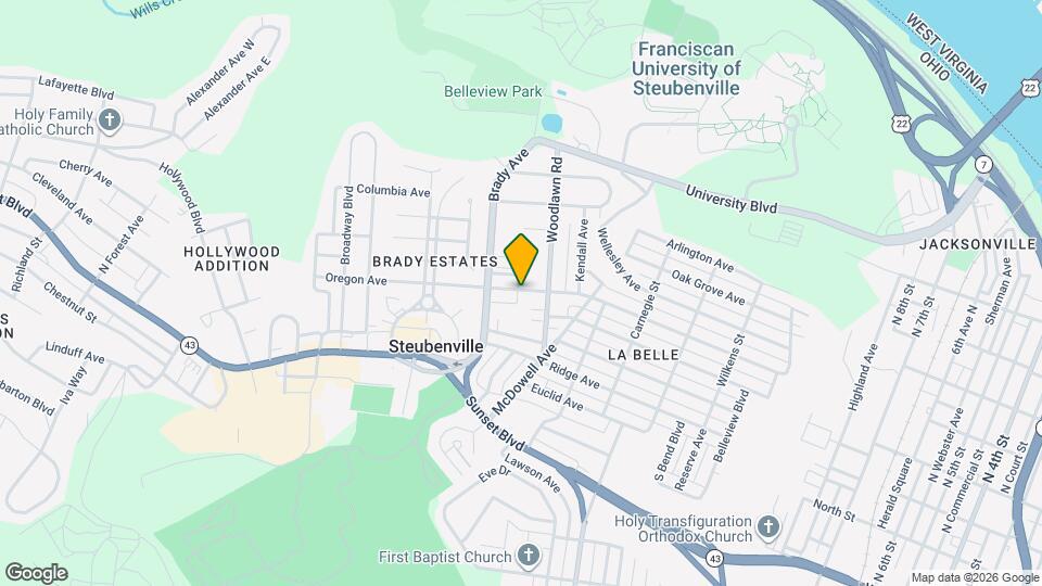 1626 Oregon Ave Map and Location Details