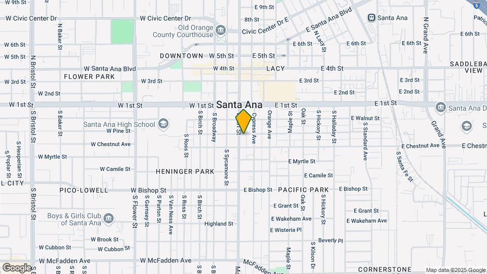 108 E Pine St Mapa y Detalles de la Ubicación