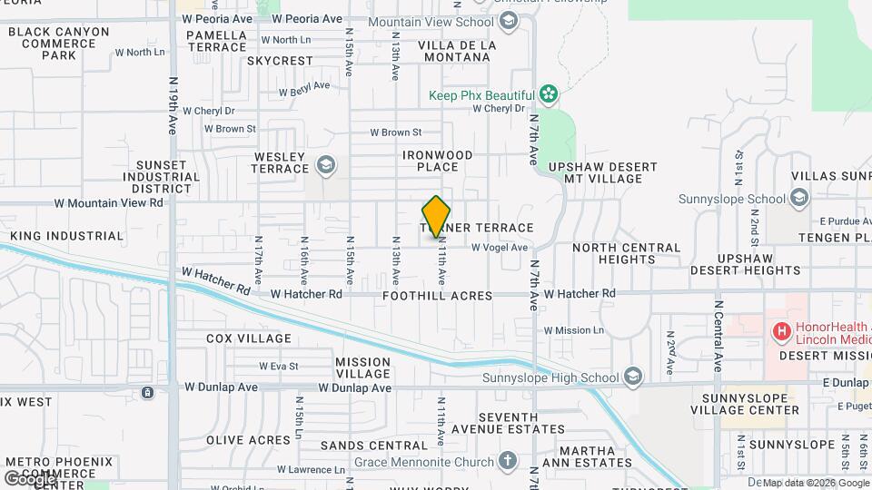 9602 N 11th Ave Map and Location Details