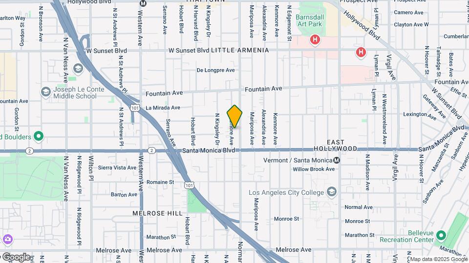 1156 N Ardmore Ave Mapa y Detalles de la Ubicación