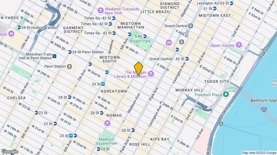 4 E 36th St Mapa y Detalles de la Ubicación