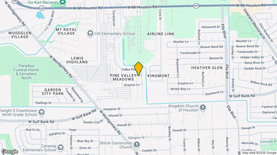 10626 Pine Landing Dr Map and Location Details