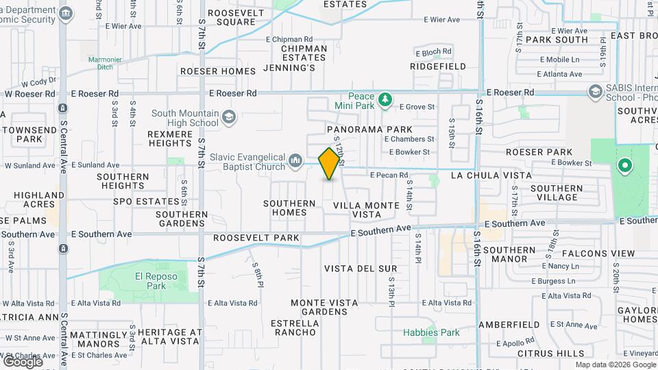 5622 S 11th Pl Map and Location Details