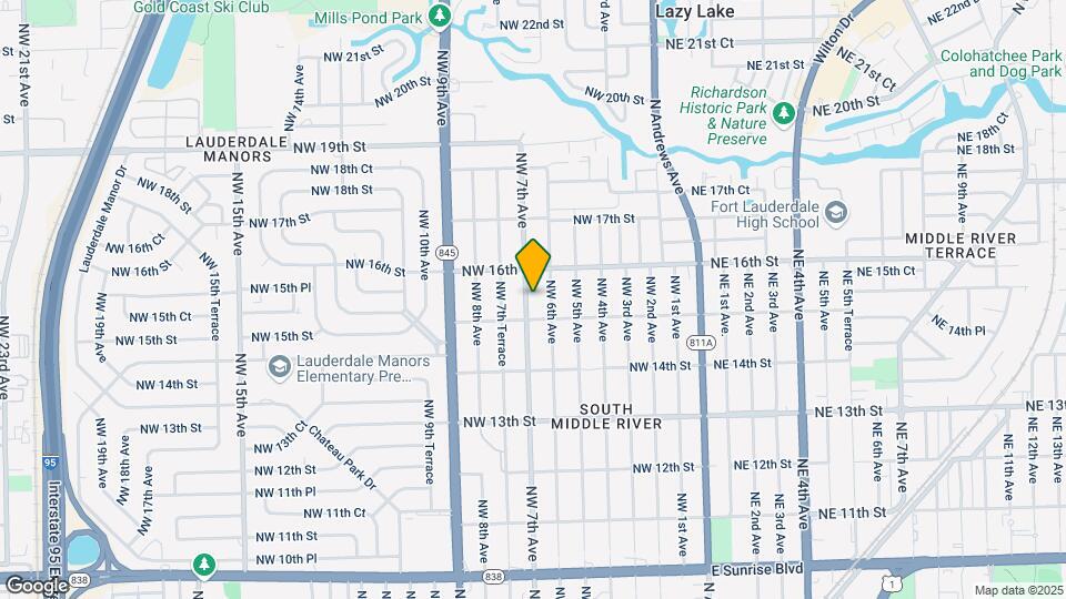 1516 NW 7th Ave Map and Location Details