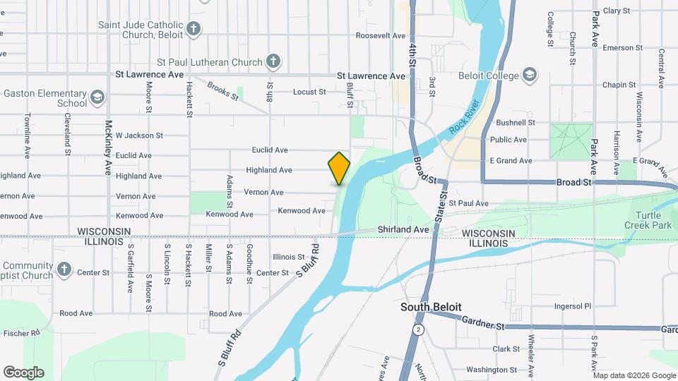 302 Bluff St, Unit ABC Stadium View Map and Location Details