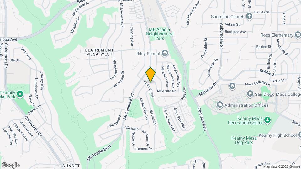 3527 Acworth Ave Map and Location Details
