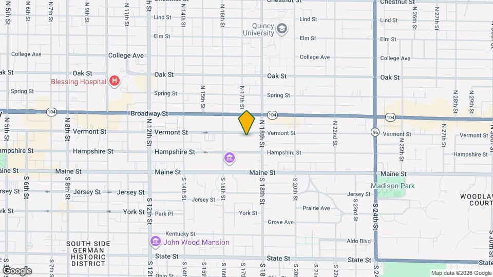 1650 Vermont St Map and Location Details