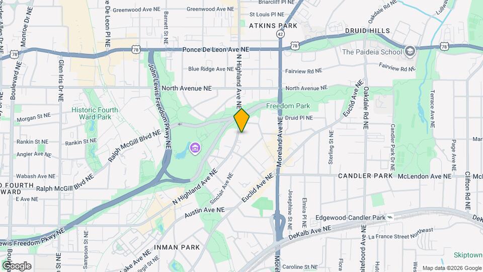 499 N Highland Ave NE Mapa y Detalles de la Ubicación