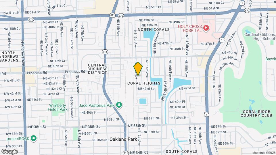 4330 NE 13th Ave Map and Location Details