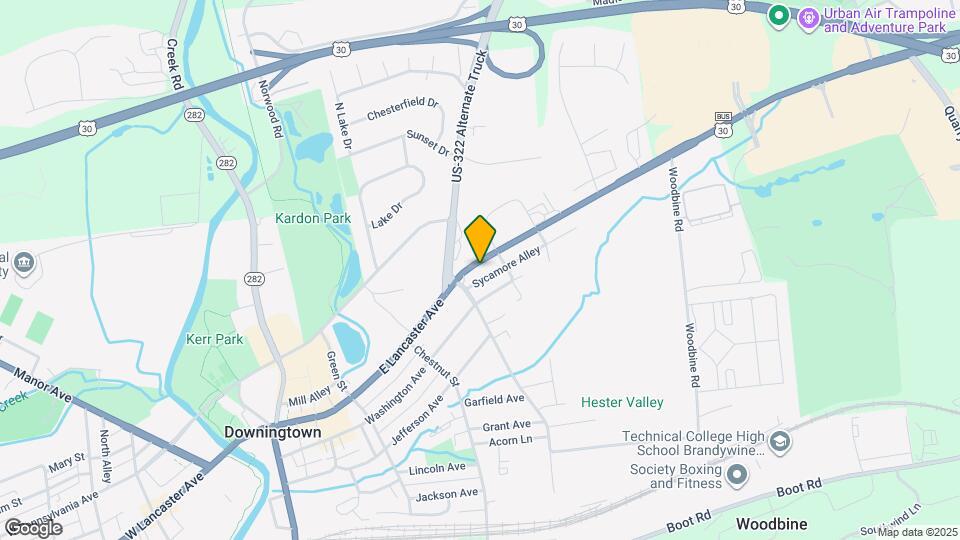 514 E Lancaster Ave Map and Location Details