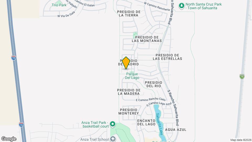 14902 S Placita Tierra Montanosa Mapa y Detalles de la Ubicación