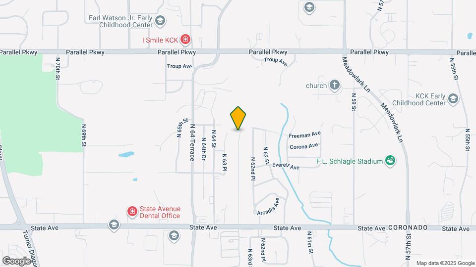 1606 N 63rd Terrace Map and Location Details