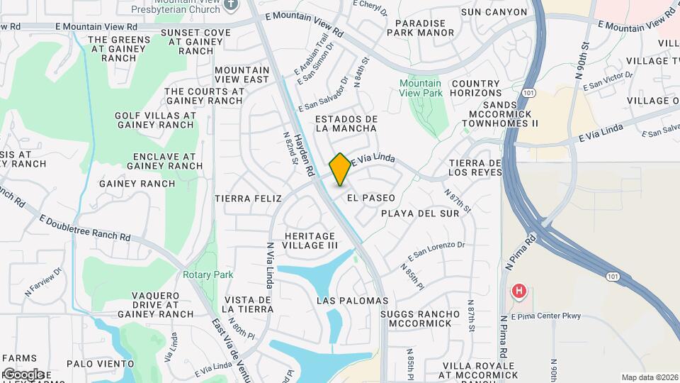 8330 E San Benito Dr Map and Location Details